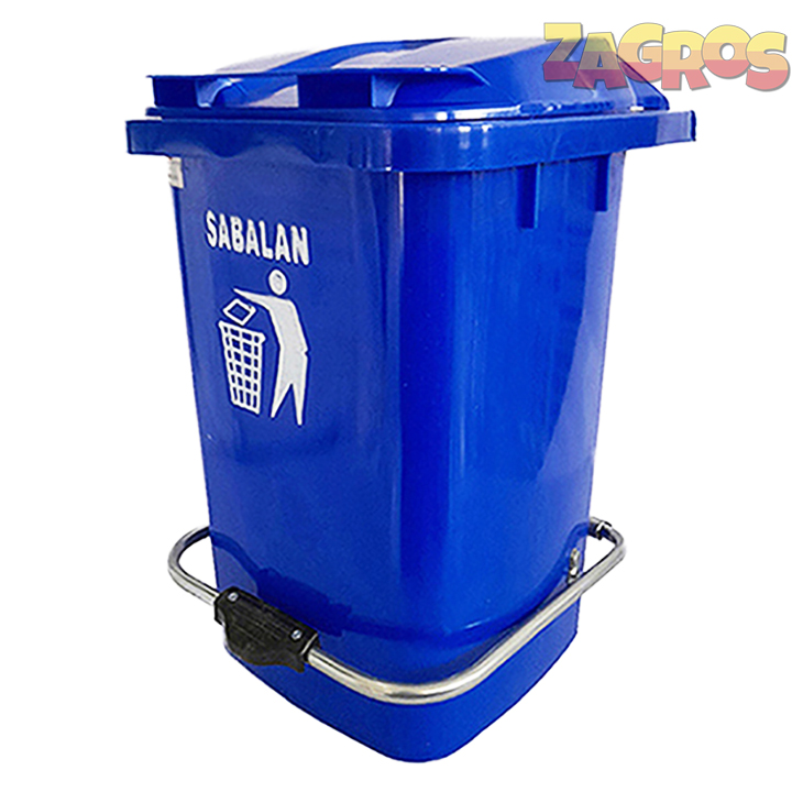 سطل زباله 20 لیتری پدال دار آبی