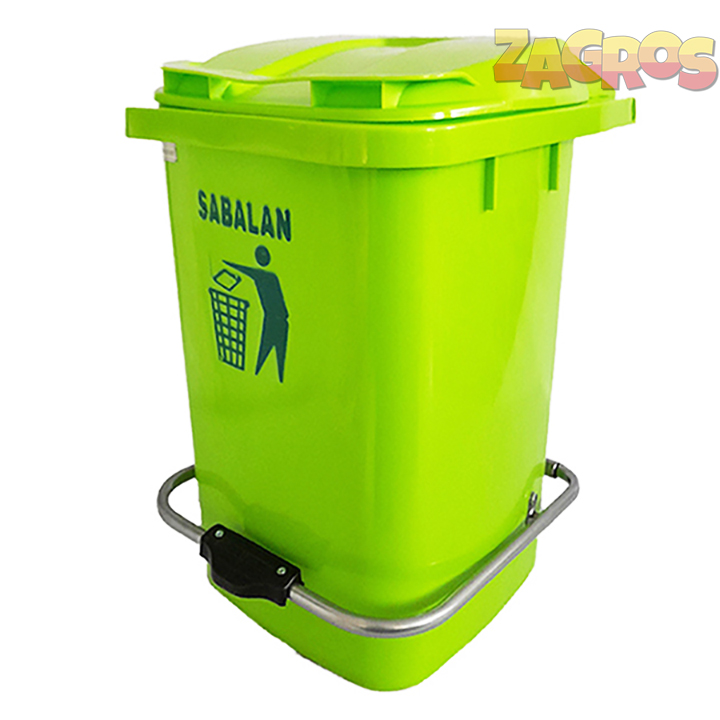 سطل زباله 20 لیتری پدال دار سبز