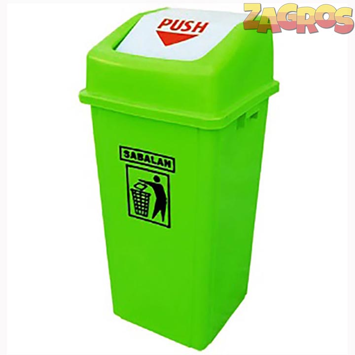 سطل زباله دمپری 120 لیتری سبز