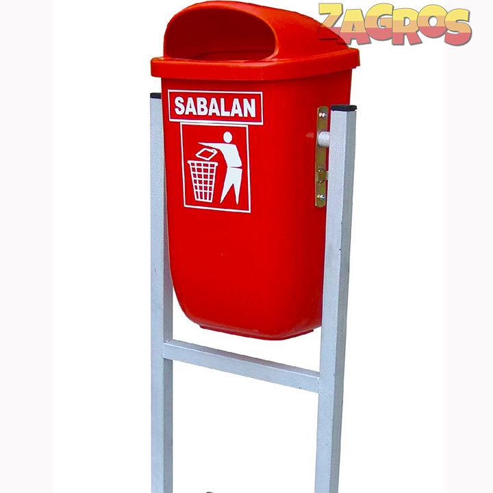 سطل زباله پاندولی 50 لیتری قرمز