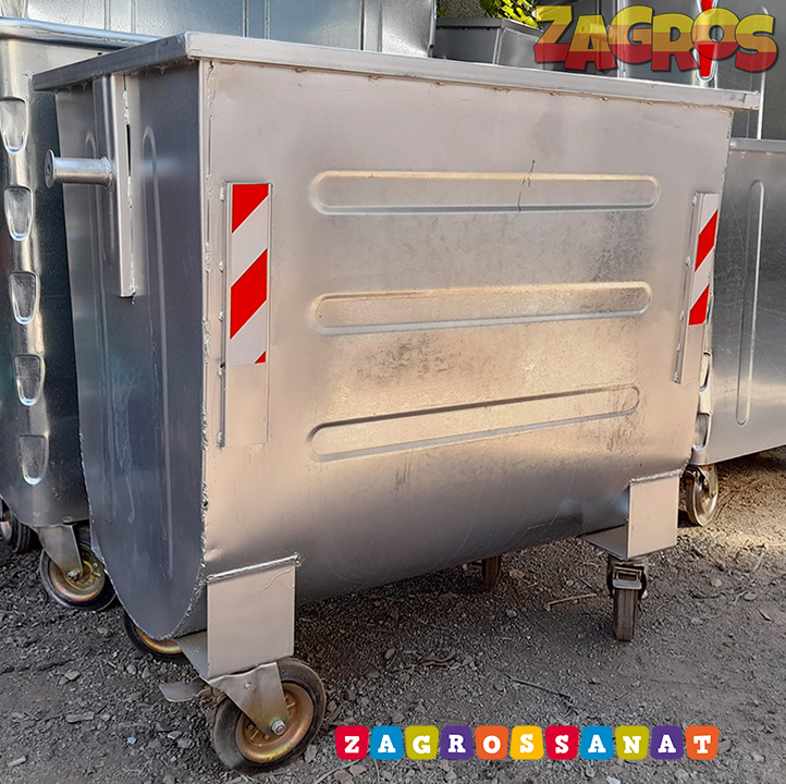 سطل 1100 لیتری گالوانیزه محدب