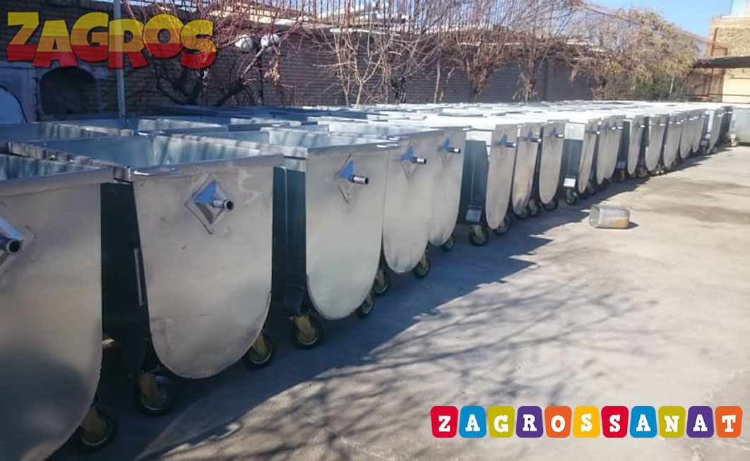 سطل های زباله پلی اتیلن زاگرس صنعت